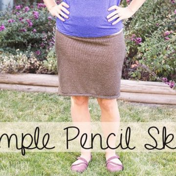 simple pencil skirt pattern