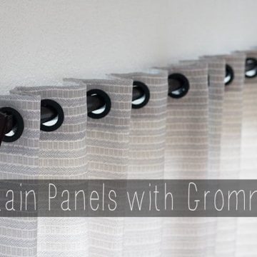 Curtain panels with Grommets