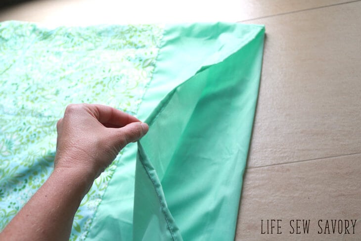 how to sew a pillowcase