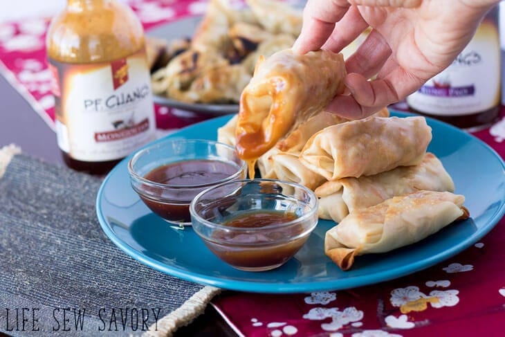 baked eggrolls with chicken
