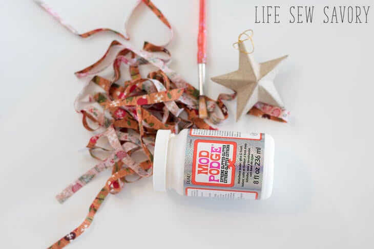 Mod Podge Christmas Ornaments