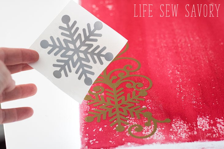 snowflake vinyl cut out