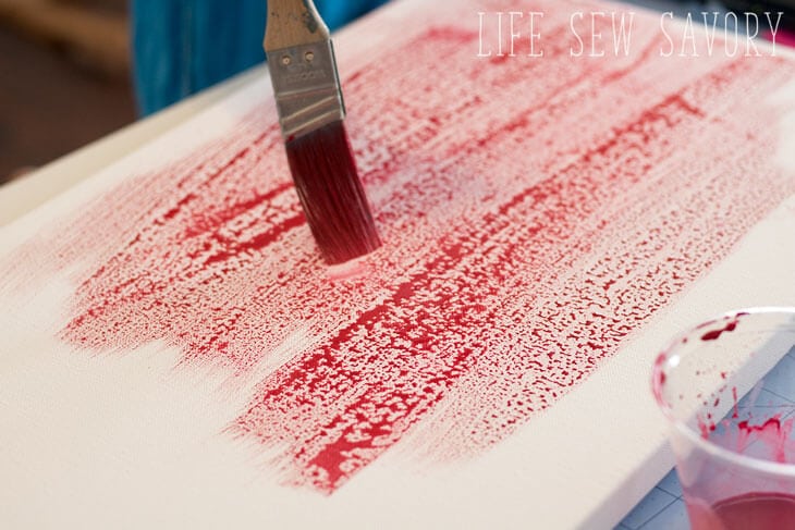 making a christmas wall art piece