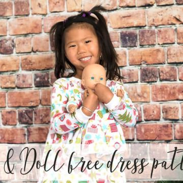 girl and doll matching dresses free pattern