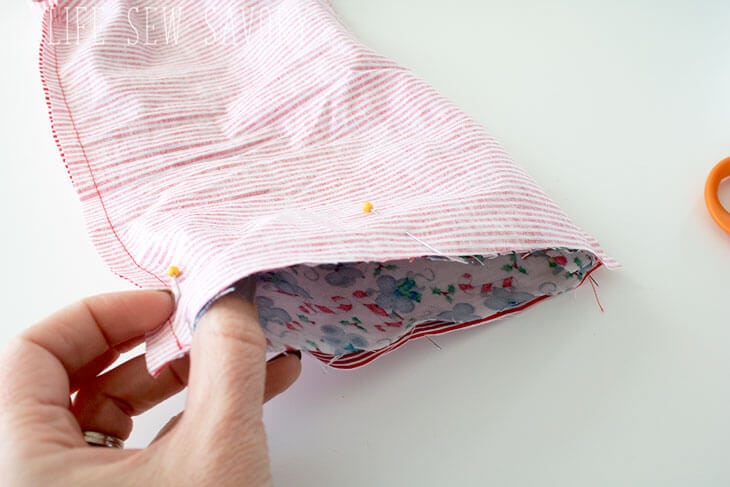 sew a christmas stocking