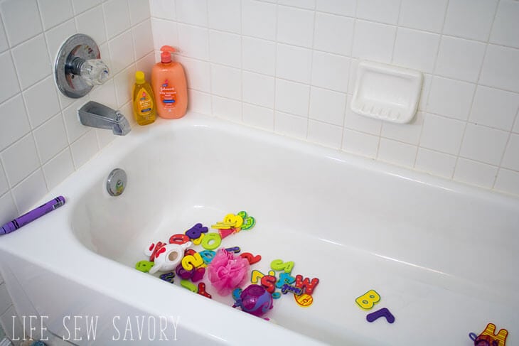 bath toy storage tutorial