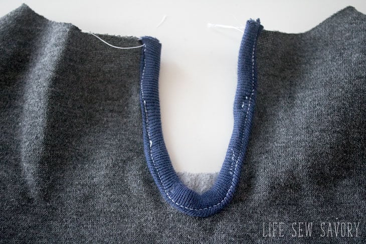 how to sew a sweatshirt tunic