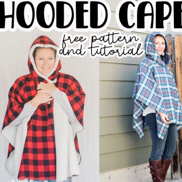 hooded cape pattern and tutorial
