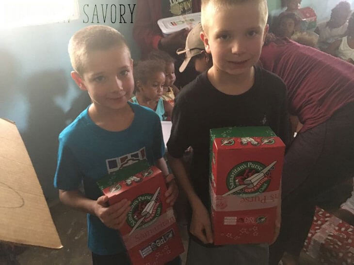Samaritans Purse Operation Christmas Child shoeboxes