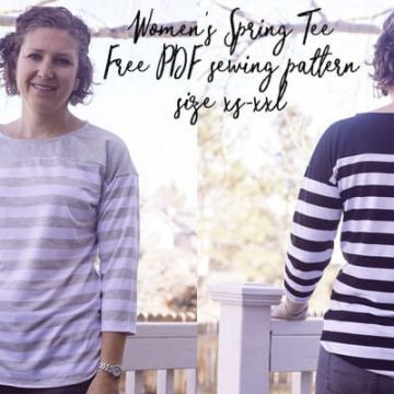 free sewing pattern womens spring tee size xs-xxl from life sew savory