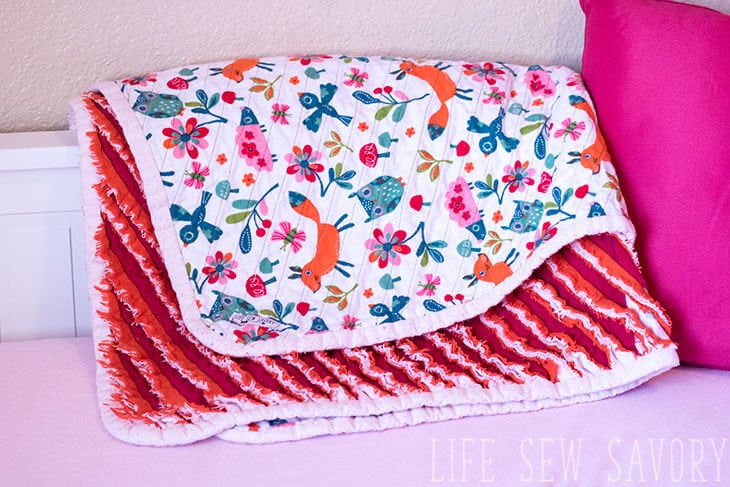 Faux Chenille Blanket sewing tutorial