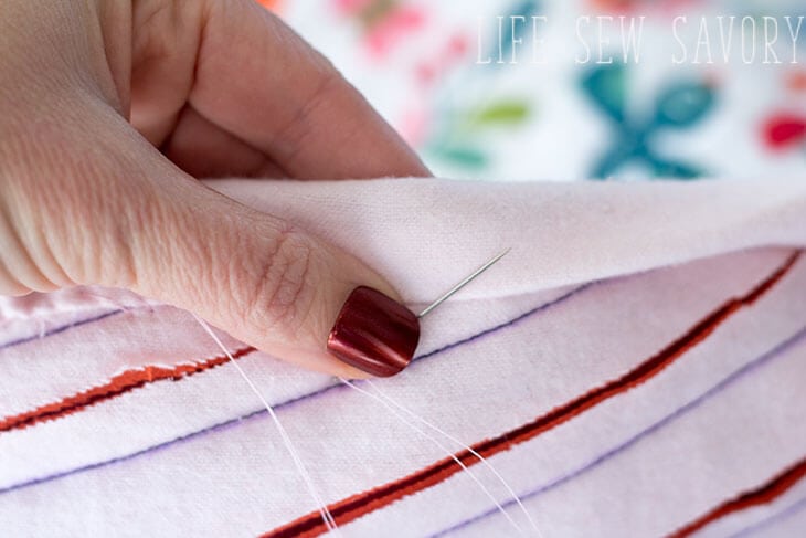 Flannel binding for Blanket tutorial