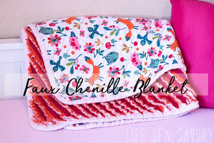 Faux Chenille Blanket Sewing Tutorial