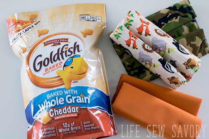 on the go snacking with goldfish