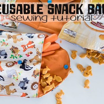 Reusable Snack Bags sewing tutorial