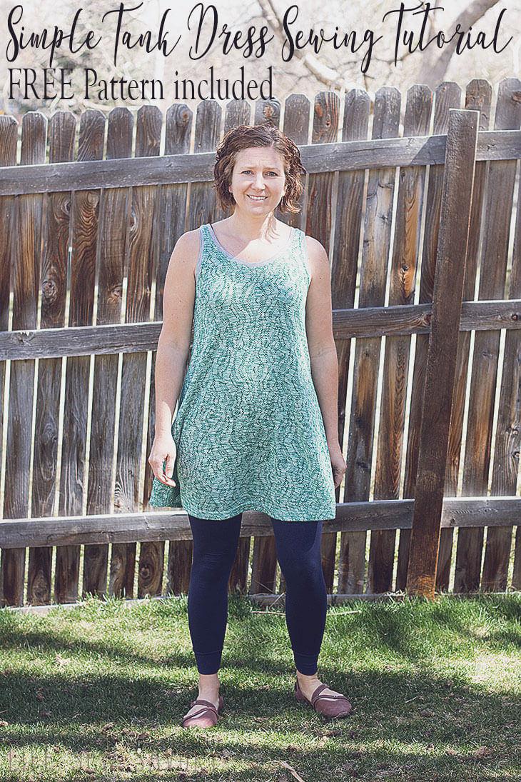 tank dress sewing tutorial with free pattern from Life Sew Savory