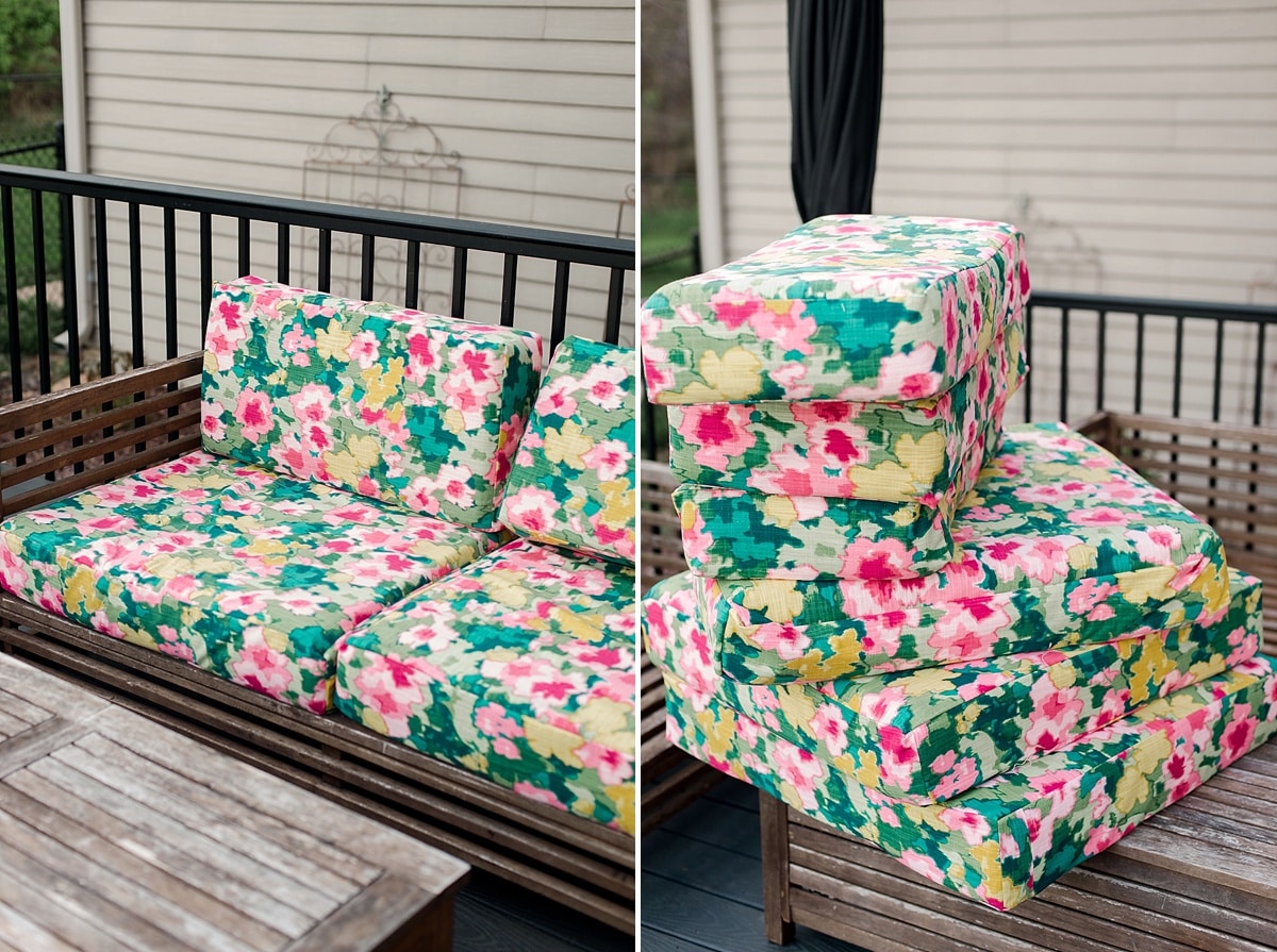 how to recover outdoor cushions