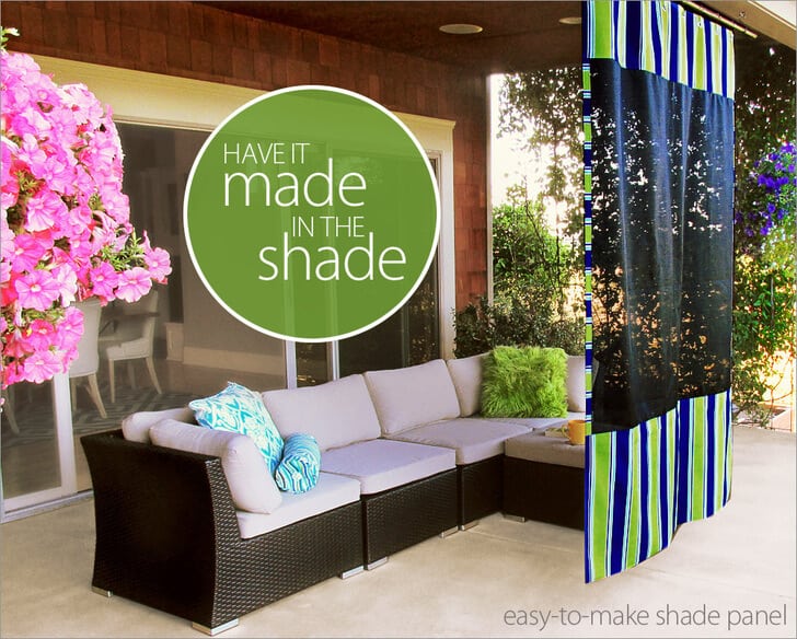 outdoor sewing projects shade screen