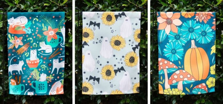 how to sew an garden flag