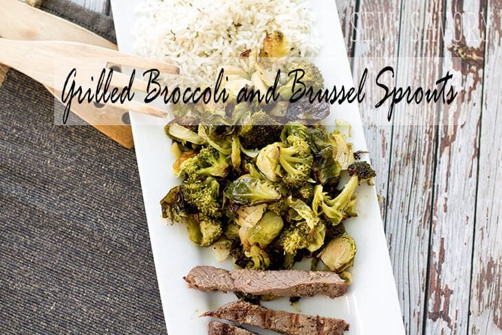grilled broccoli and brussel sprouts from LIie Sew Savory