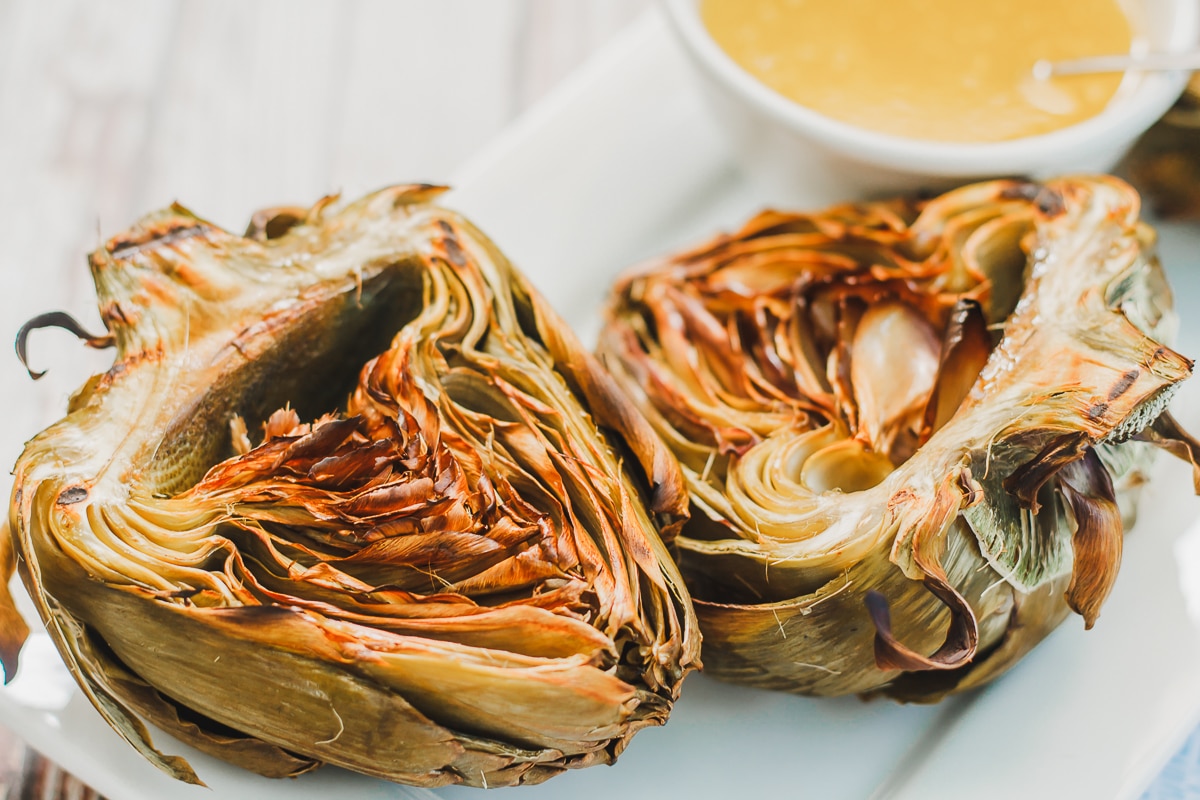 delicious grilled artichokes for summer veggie