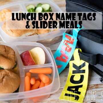 lunch box name tags tutorial