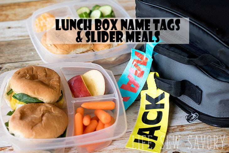 Lunch Box Name Tags & Sliders - Life Sew Savory