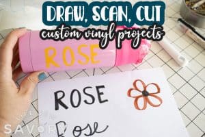 custom vinyl decals with ScanNCut