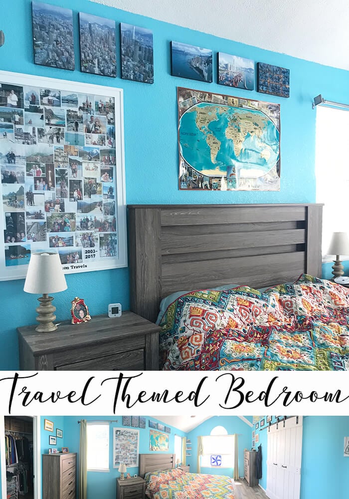 Travel Themed Bedroom A With Printage Inc Life Sew Savory