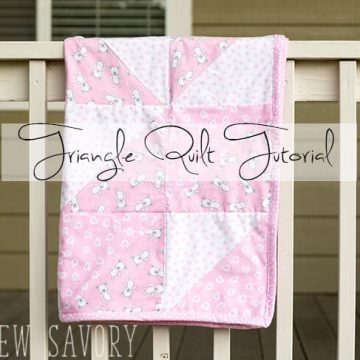 Triangle quilt sewing tutorial