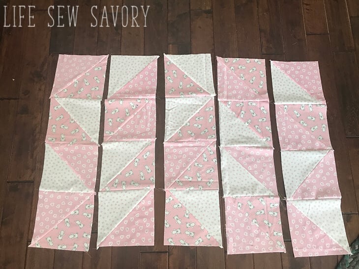 sew the quilt together