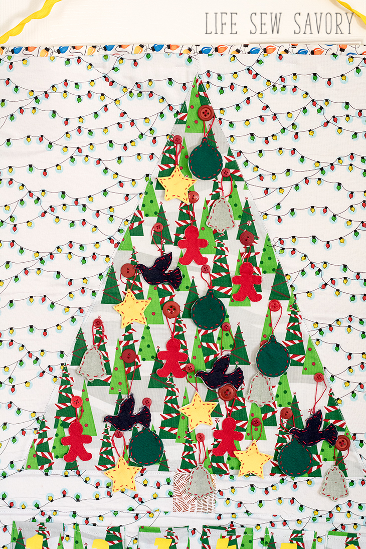 Christmas tree countdown calendar