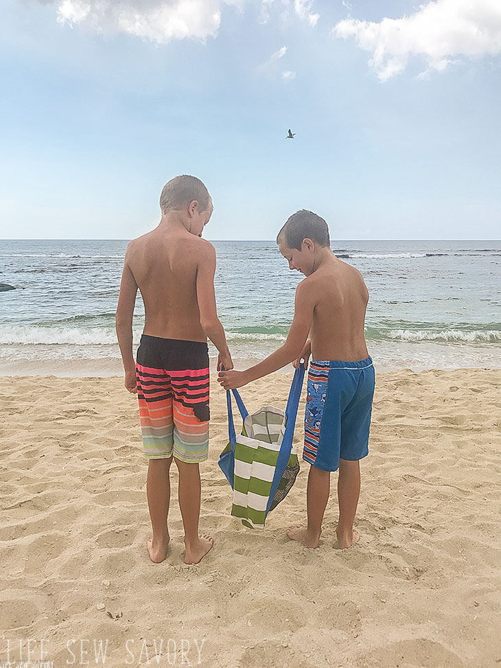beach bag tutorial