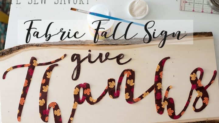 Fall Fabric Home Decor