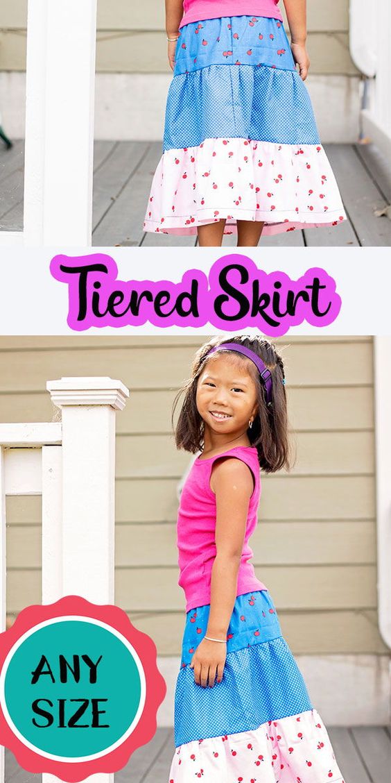 Tiered Skirt Pattern and tutorial