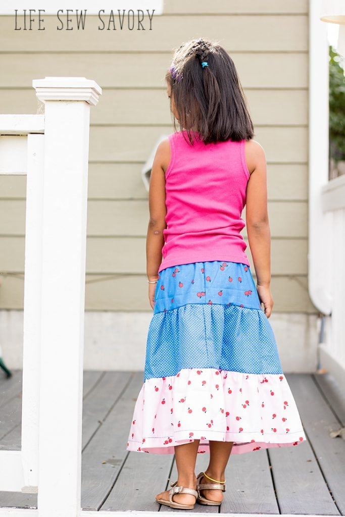 Tiered Skirt Pattern and tutorial Life Sew Savory