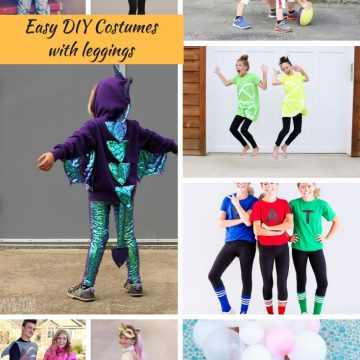 easy DIY Halloween Costumes with Leggings from Life Sew Savory