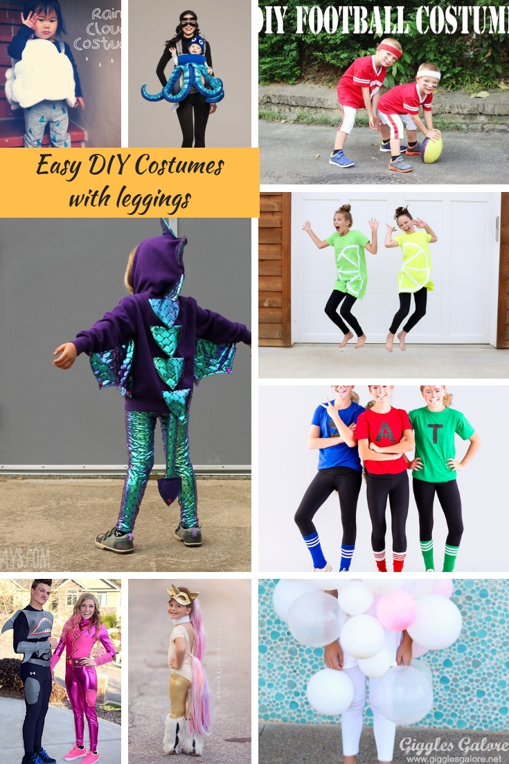 easy DIY Halloween Costumes with Leggings from Life Sew Savory
