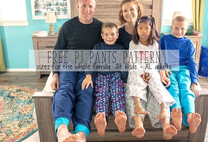 Pajama Pants Pattern – Free PDF for the Whole Family