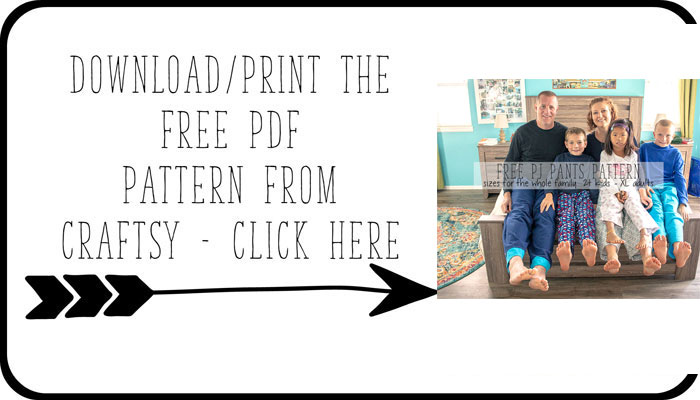 Pajama pants sewing pattern