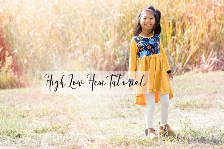 High Low Dress Pattern- Skirt Tutorial