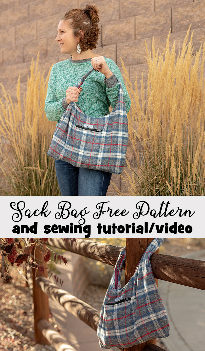free purse sewing pattern - Wool Bag sewing tutorial from Life Sew Savory