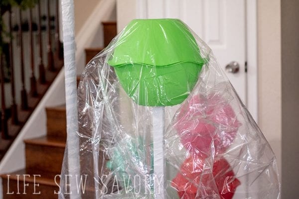 DIY Giant Lollipops - Dollar Tree Christmas Craft - Life Sew Savory