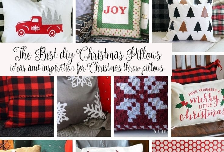 DIY Christmas Pillows Ideas {more than 30!!}