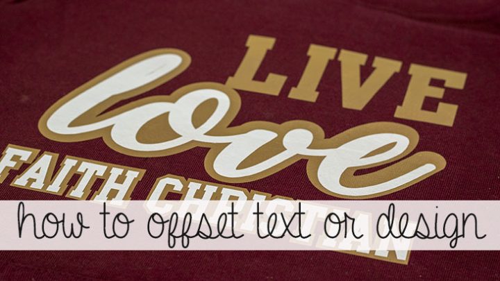 using offset lines for vinyl cutting