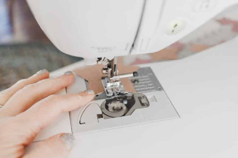 place under sewing foot