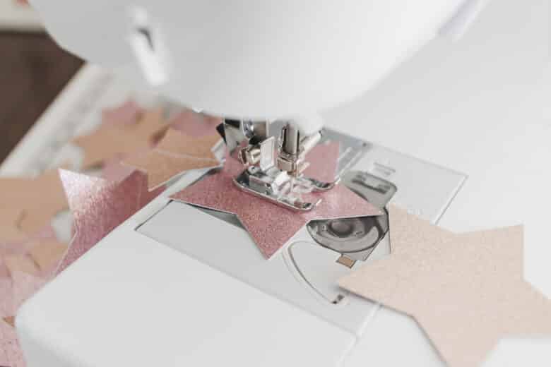 glitter star garland tutorial