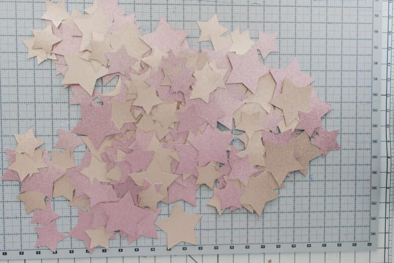 pile of cut stars