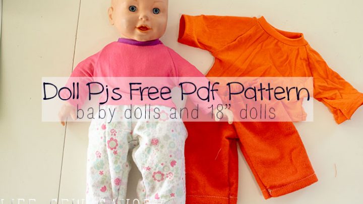 18 inch doll pajamas pattern free