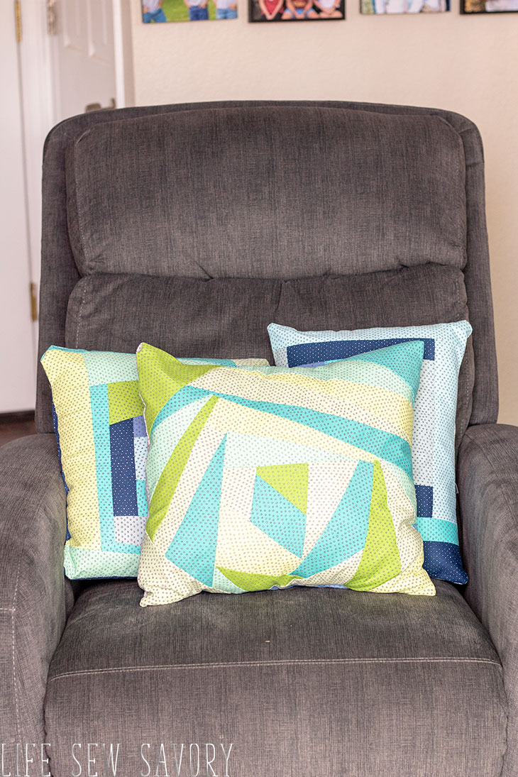 quilted throw pillows